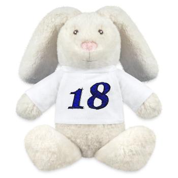 beliebte Geburtstagsgeschenke 18, GB, volljährig - MiniFeet® RecycelHase® Creme - Weiß - Vorne
