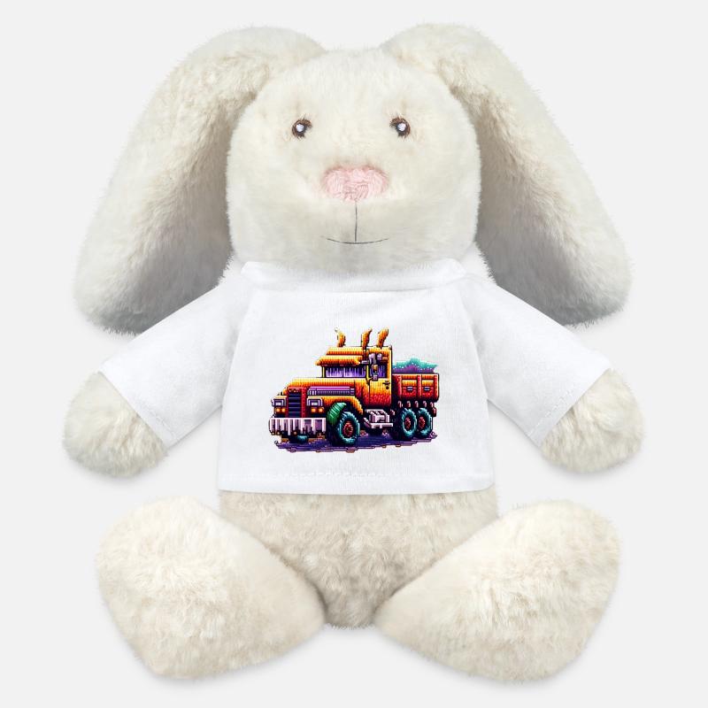 Pixel Truck No. 2 - MiniFeet® RecycelHase® Bunny Cream - white