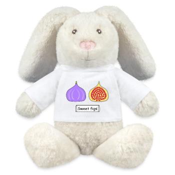 Sweet figs - MiniFeet® RecycelHase® Creme - Weiß - Vorne