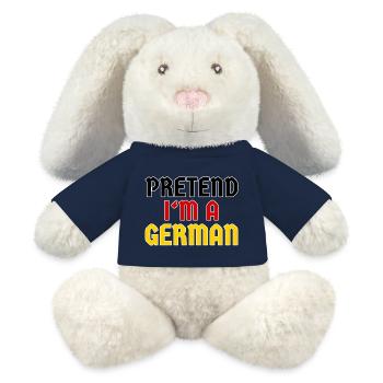 Pretend I'm a German - Lustiges Kostüm - MiniFeet® RecycelHase® Creme - French Navy - Vorne