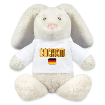 COCHEM Deutschland Flaggendesign - MiniFeet® RecycelHase® Creme - Weiß - Vorne
