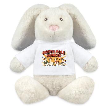 Nordpol Honker Gans Weihnachten Lustiger Weihnachtsmann - MiniFeet® RecycelHase® Creme - Weiß - Vorne