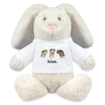 Schlangenzischen Lustiges Schlangenliebhaber Lusti - MiniFeet® RecycelHase® Creme - Weiß - Vorne