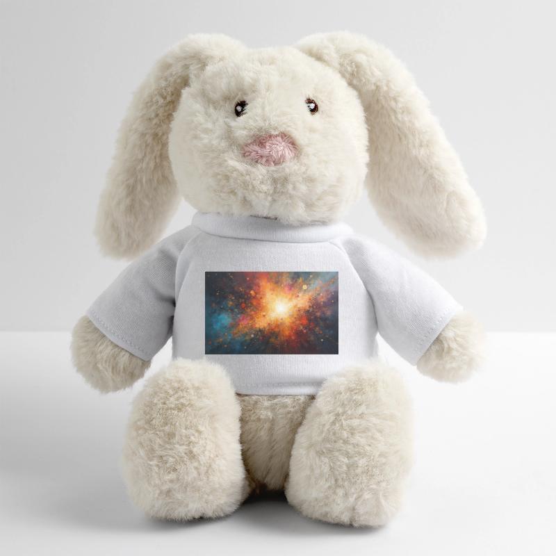 Explosion de la nébuleuse à explosion cosmique Lapin en peluche recyclé MiniFeet® Crème