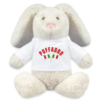 Poffabro Italienische Flaggen - MiniFeet® RecycelHase® Creme - Weiß - Vorne