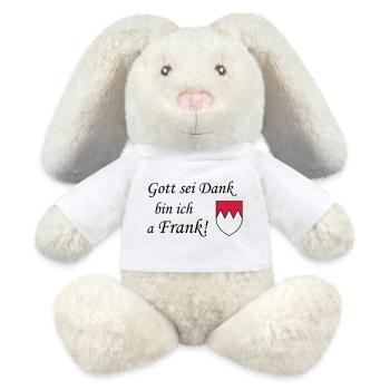 Gott sei dank Frank - MiniFeet® RecycelHase® Creme - Weiß - Vorne