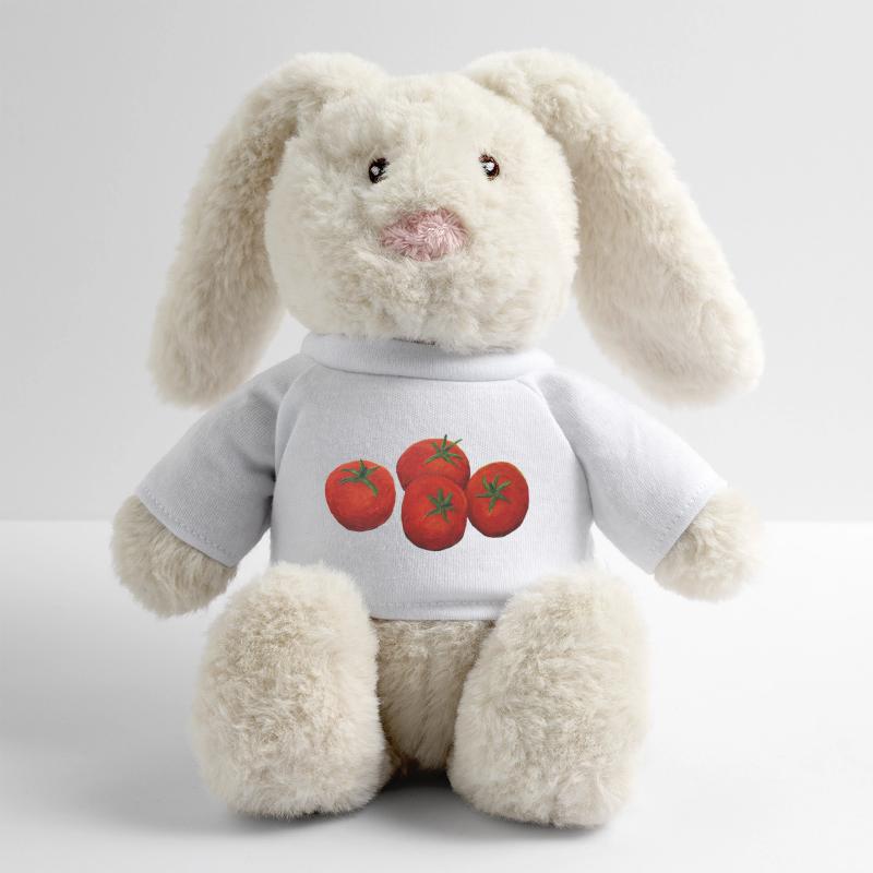 Tomates Lapin en peluche recyclé MiniFeet® Crème