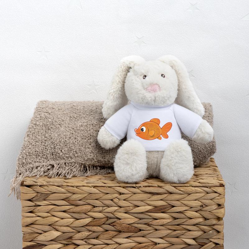 orange fish MiniFeet® RecycelHase® Bunny Cream