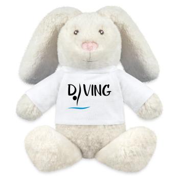 High diving - MiniFeet® RecycelHase® Bunny Cream - white - Front