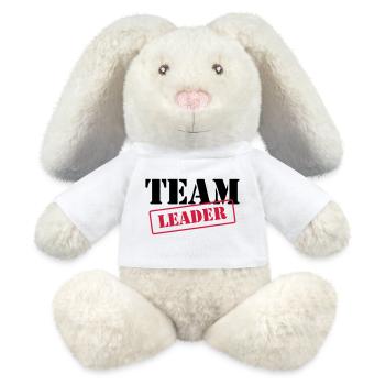 [ Team Leader ] - MiniFeet® RecycelHase® Creme - Weiß - Vorne