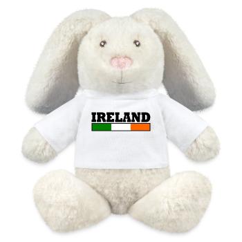 Ireland flag - MiniFeet® RecycelHase® Bunny Cream - white - Front