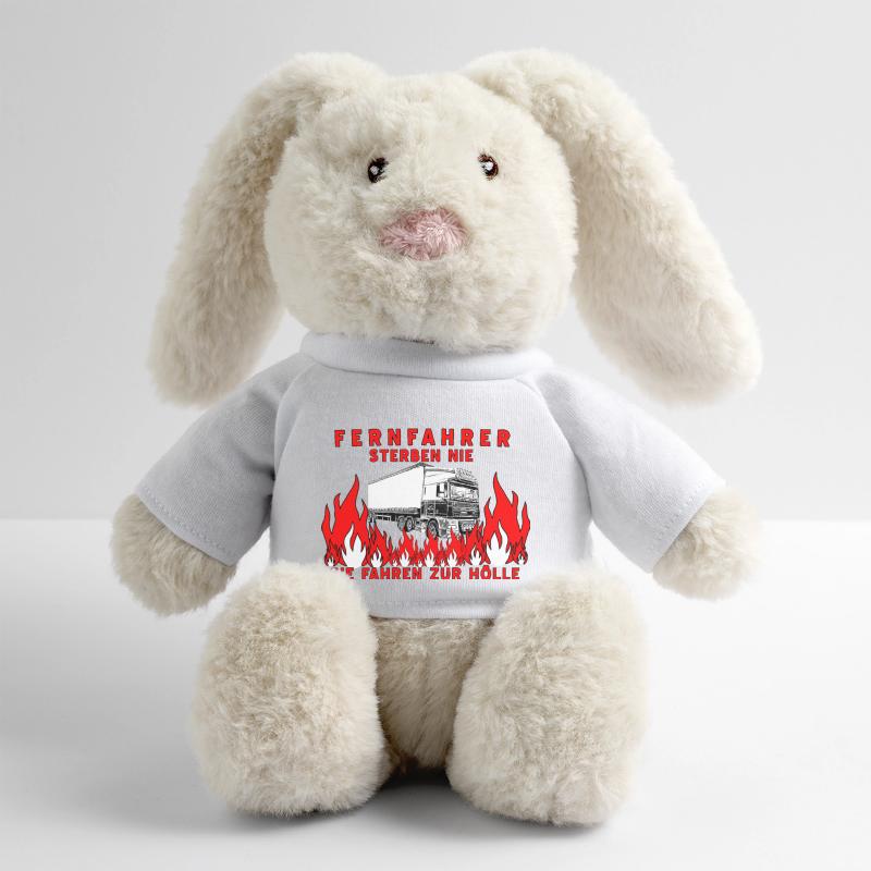 Conducteurs de route Lapin en peluche recyclé MiniFeet® Crème