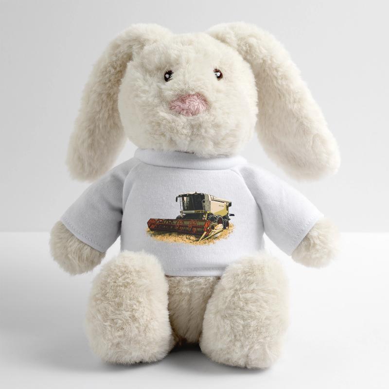 Claas Moissonneuse-batteuse Lexion 550 Lapin en peluche recyclé MiniFeet® Crème