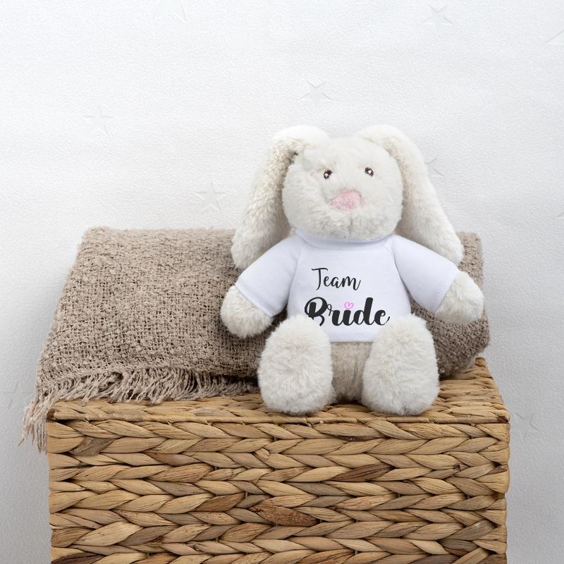 Mariée d’équipe Lapin en peluche recyclé MiniFeet® Crème