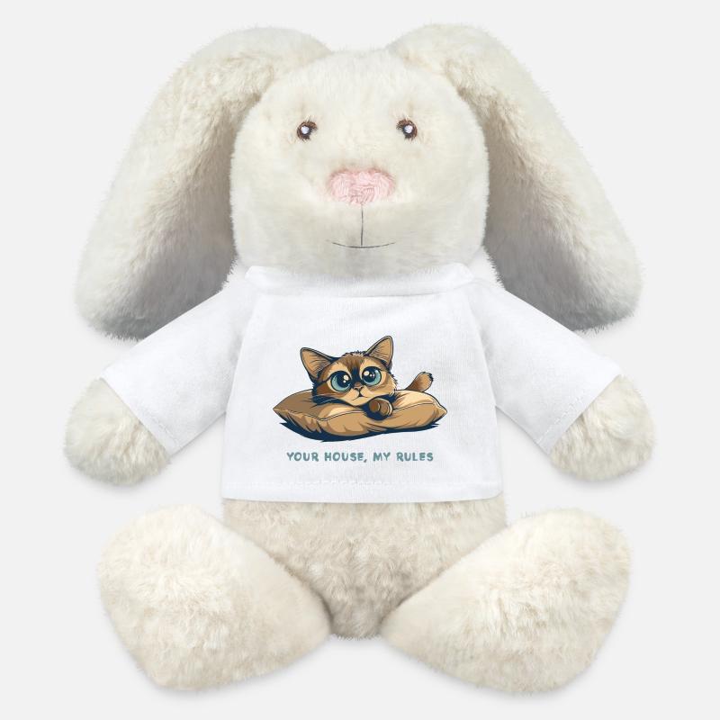 Your House, My Rules - MiniFeet® RecycelHase® Bunny Cream - white