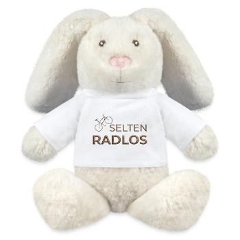 selten radlos geschenk fahrrad shirt 3d kupfer - MiniFeet® RecycelHase® Creme - Weiß - Vorne