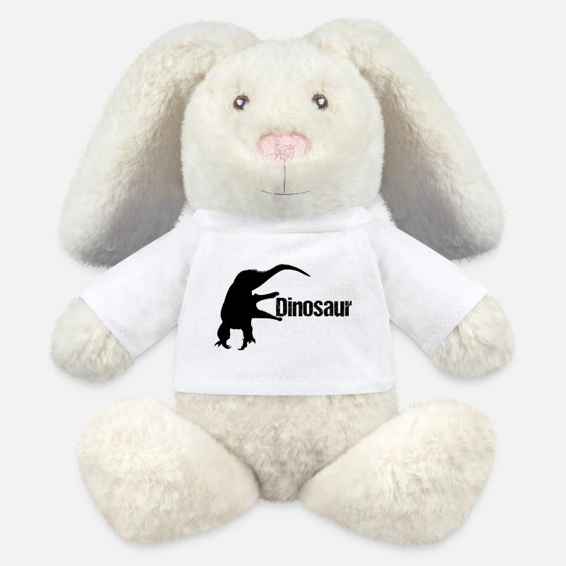 Dinosaur Lizard - Dino - MiniFeet® RecycelHase® Bunny Cream - white