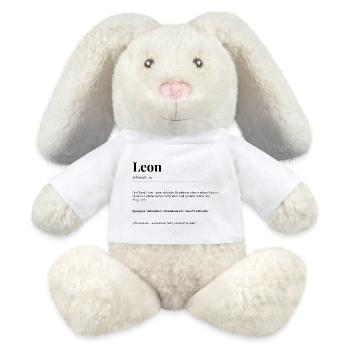 Leon - MiniFeet® RecycelHase® Creme - Weiß - Vorne