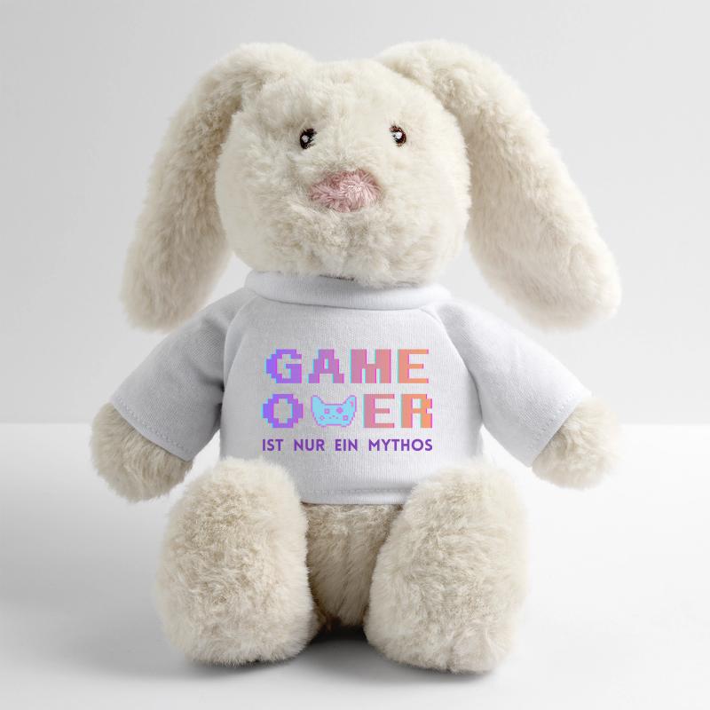 Game Over Mythos Pixel Gradient Lapin en peluche recyclé MiniFeet® Crème