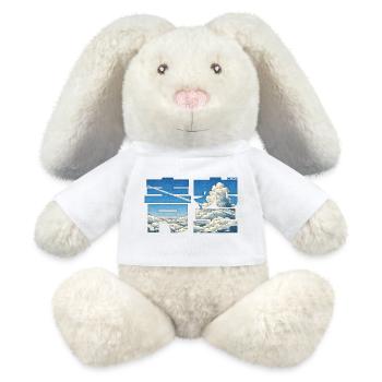 Aozora - Blue Sky - MiniFeet® RecycelHase® Bunny Cream - white - Front
