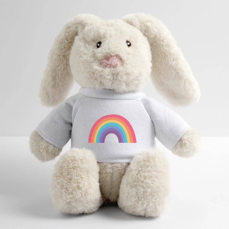 Regenbogenbogen MiniFeet® RecycelHase® Creme