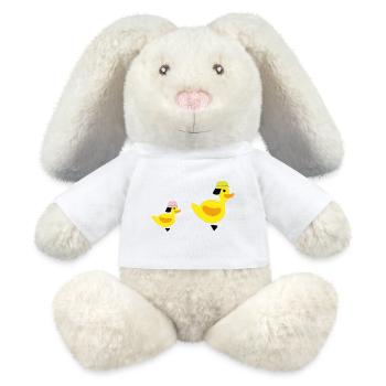 Fire Ducks - Girls - MiniFeet® RecycelHase® Bunny Cream - white - Front