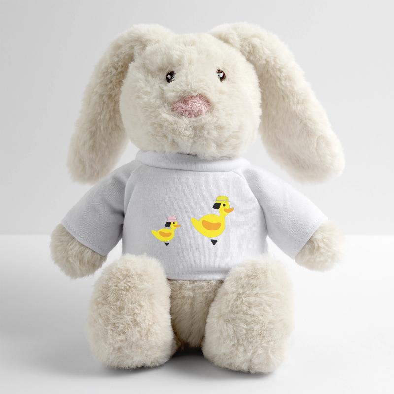 Canards de Feu - Filles Lapin en peluche recyclé MiniFeet® Crème