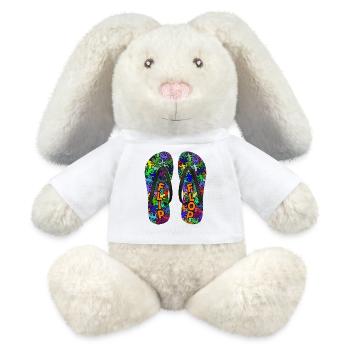 Geckos FLIP FLOP - MiniFeet® RecycelHase® Creme - Weiß - Vorne