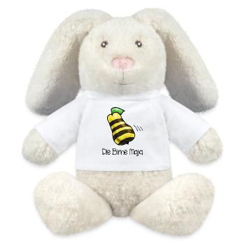 Birne Maja - MiniFeet® RecycelHase® Creme - Weiß - Vorne