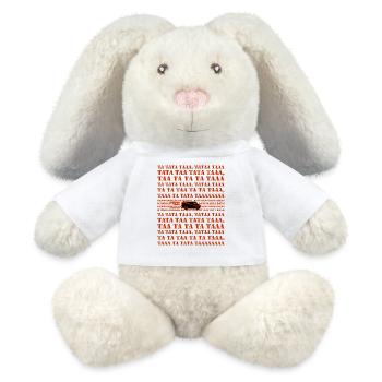 Célèbre série télévisée des années 80 - Équipe A avec Van - Lapin en peluche recyclé MiniFeet® Crème - blanc - Devant
