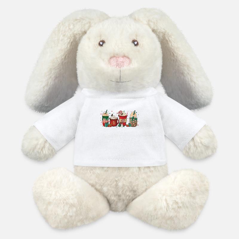 Weihnachts-kaffeetasse - MiniFeet® RecycelHase® Creme - Weiß