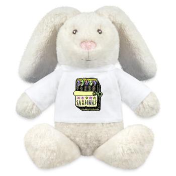 Sardinen - MiniFeet® RecycelHase® Creme - Weiß - Vorne