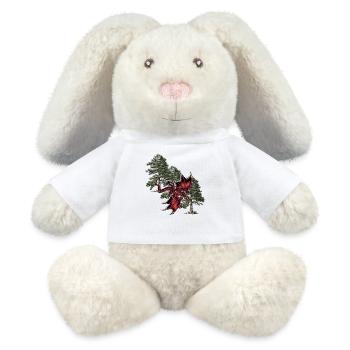 Fabeltier Drache Fabel Drachen Märchenfigur Dino - MiniFeet® RecycelHase® Creme - Weiß - Vorne
