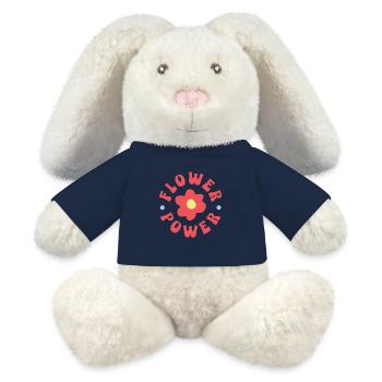Flower Power - MiniFeet® RecycelHase® Creme - French Navy - Vorne