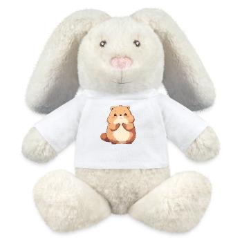 Beaver Biber - Lapin en peluche recyclé MiniFeet® Crème - blanc - Devant