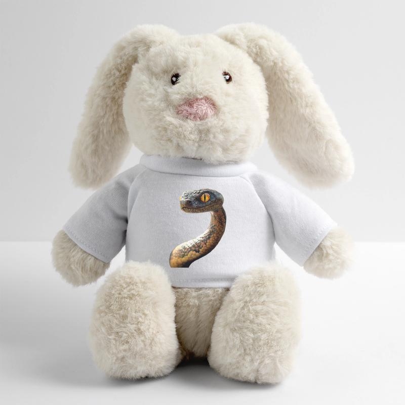 Serpent Python Cobra Mamba Serpent à sonnettes Serpent Lapin en peluche recyclé MiniFeet® Crème