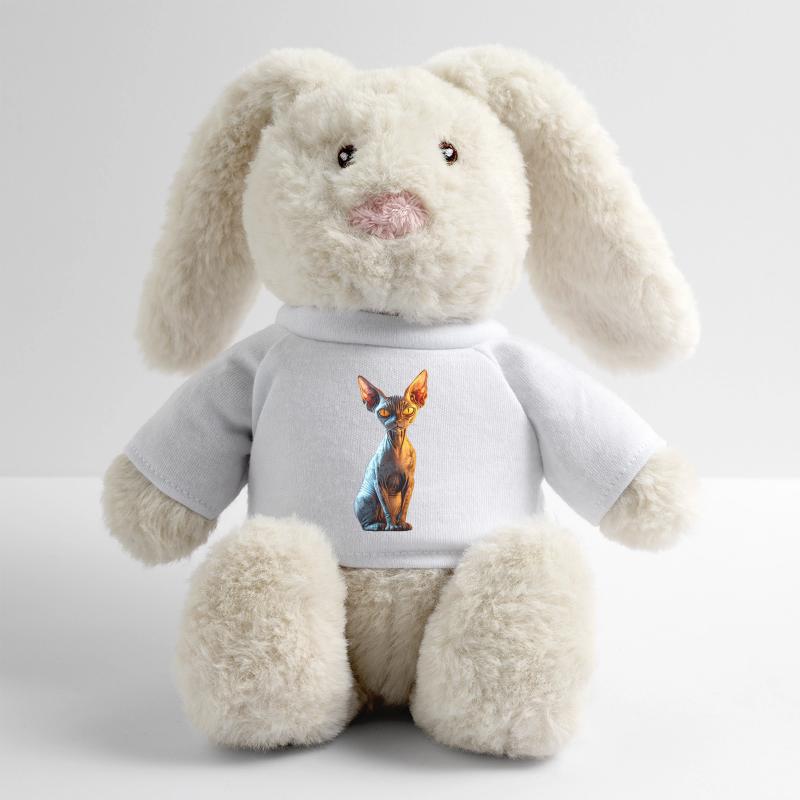 Chat Sphynx Chat Sphynx Chat Canadien Mignon Sphinx Lapin en peluche recyclé MiniFeet® Crème