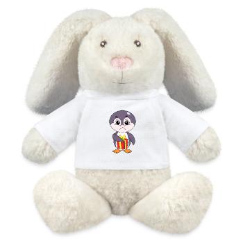 Pingouin élégant, polyvalent pour chaque instant - Lapin en peluche recyclé MiniFeet® Crème - blanc - Devant