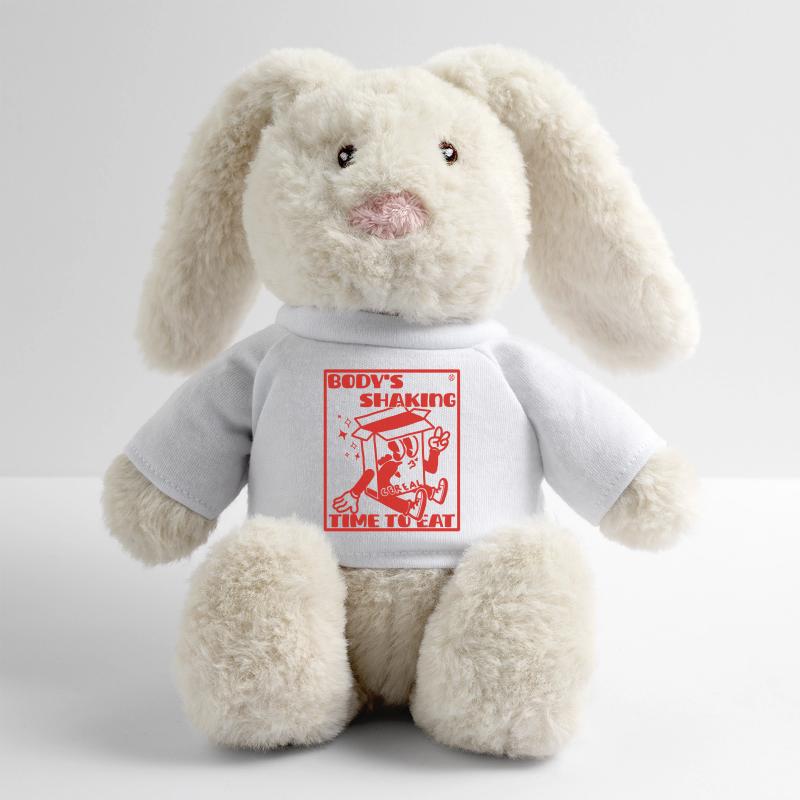 Hyperfixation ADHD problem Lapin en peluche recyclé MiniFeet® Crème