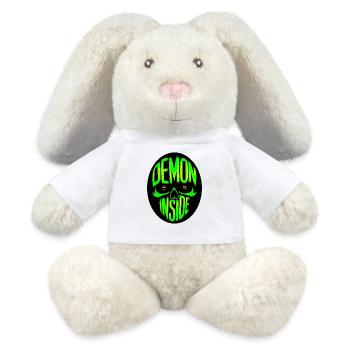 Demon inside - MiniFeet® RecycelHase® Bunny Cream - white - Front