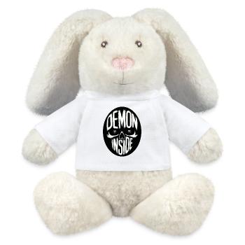 Demon inside - MiniFeet® RecycelHase® Bunny Cream - white - Front