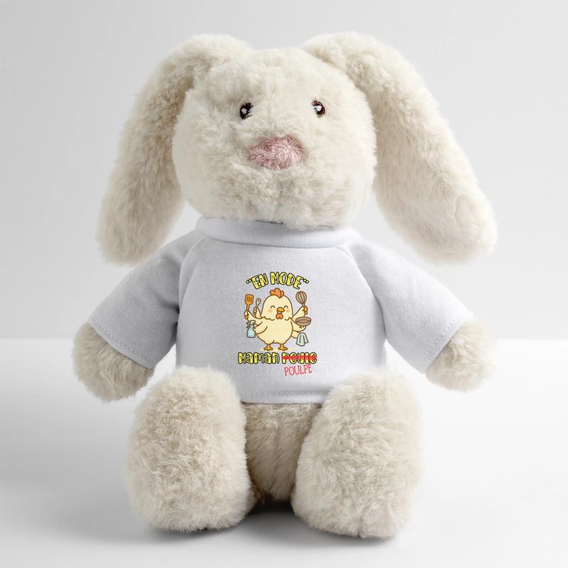 IM MAMA-HEN- (ODER OKTOPUS-) MODUS - Humor Tiere MiniFeet® RecycelHase® Creme