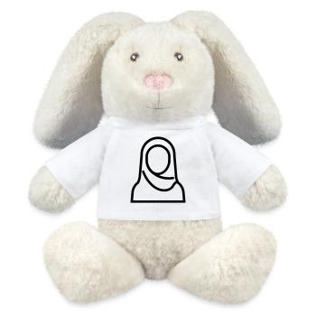 Muslim woman - MiniFeet® RecycelHase® Bunny Cream - white - Front