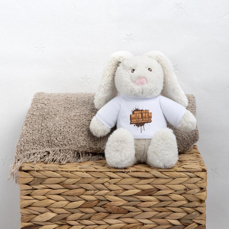 Faire une course dans la boue, une course dans la boue, une course dans la boue, une course dans la boue Lapin en peluche recyclé MiniFeet® Crème