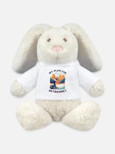 Plan für Ruhestand am See - MiniFeet® RecycelHase® Creme - Weiß
