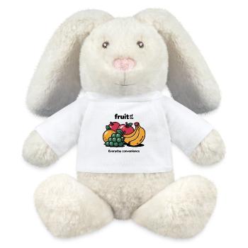 Vivid Fruit Medley - MiniFeet® RecycelHase® Bunny Cream - white - Front