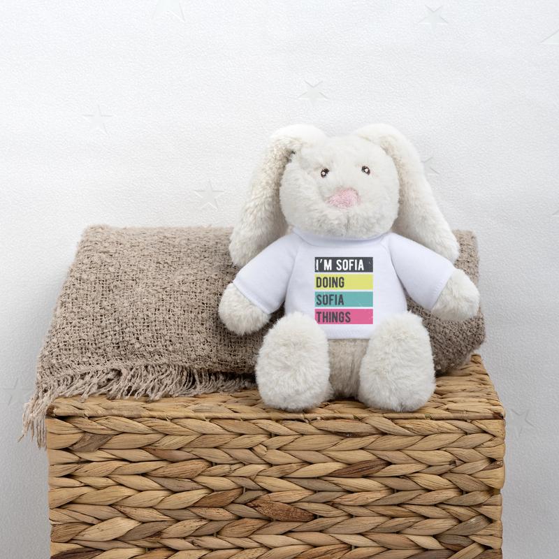 Ich bin Sofia und mache Sofia-Dinge in Retro-Farben MiniFeet® RecycelHase® Creme