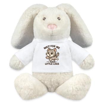 Cat Saying Humor Meme Funny Funny Gift Idea - MiniFeet® RecycelHase® Bunny Cream - white - Front