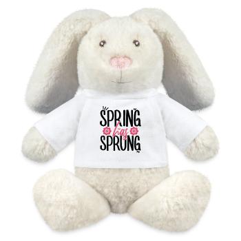 Spring Has Sprung Pagan Spring March Equinox - MiniFeet® RecycelHase® Bunny Cream - white - Front