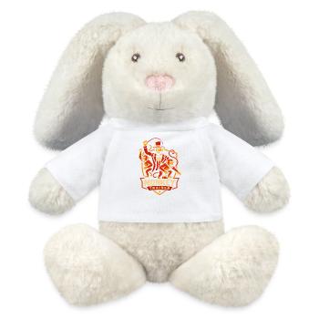 Circus Monkey Tamer Funny Kids Circus - MiniFeet® RecycelHase® Bunny Cream - white - Front